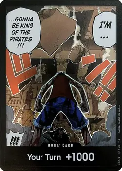 One Piece TCG | DON!! Card (Luffy vs. Crocodile) (Devil Fruits Collection Vol... - Image 1