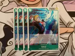 4x OP13-027 Sanji R Playset -One Piece TCG- Carrying On His Will English NM - Image 1