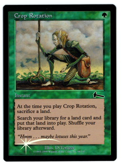 Crop Rotation -- MTG (SP+/NM Quality FOIL) - Urza's Legacy - See scans!! - Image 1