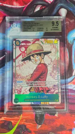 2025 One Piece Carrying On His Will Monkey D. Luffy Alt Art #OP13-118 BGS 9.5 - Image 1