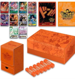 BRAND NEW Bandai ONE PIECE CARD GAME Japanese 3rd ANNIVERSARY Set Brown Box Open - Image 1