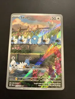 Swablu 213/182 Paradox Rift Illustration Rare Holo Pokemon TCG Card NM - Image 1