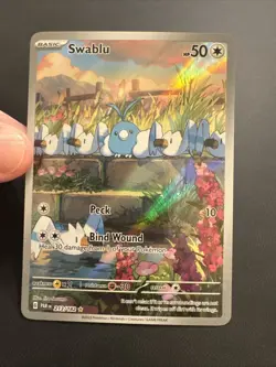 Swablu 213/182 Paradox Rift Illustration Rare Holo Pokemon TCG Card NM - Image 2