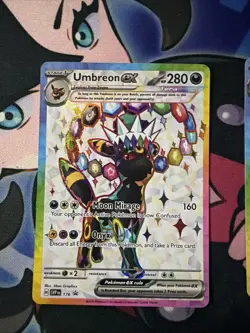 Espeon Ex 175 & Umbreon Ex 176 Pokemon Cards Black Star Promo Prismatic - Image 2