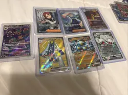 pokemon cards - Mixed lot of 7 Cards As Seen In Pics NM Art Rare, Ex, IR, Etc - Image 1