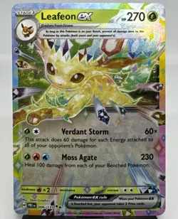 Pokemon TCG Leafeon ex 006/131 Sv: Prismatic Evolutions Double Rare Holo Card - Image 1