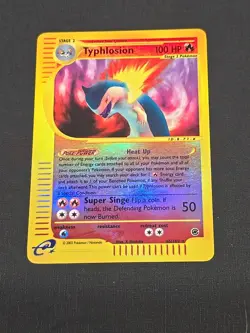 Pokemon TCG Typhlosion Card Expedition Base Set Reverse Holo 65/165 Nm-lp - Image 1
