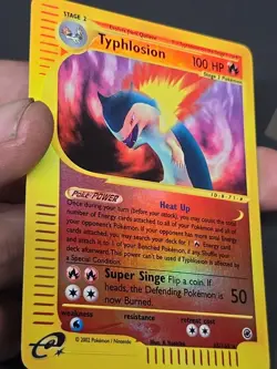 Pokemon TCG Typhlosion Card Expedition Base Set Reverse Holo 65/165 Nm-lp - Image 3