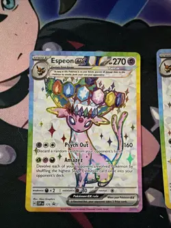 Espeon Ex 175 & Umbreon Ex 176 Pokemon Cards Black Star Promos From Prismatic - Image 2