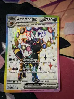 Espeon Ex 175 & Umbreon Ex 176 Pokemon Cards Black Star Promos From Prismatic - Image 3