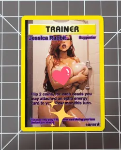 Custom Fanmade Jessica Rabbit V1 Pokemon Card - Image 1