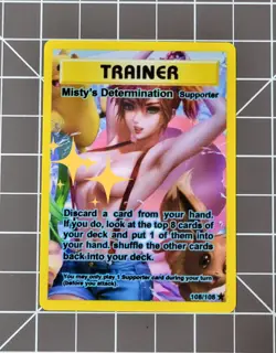 Custom Fanmade Misty V7 Pokemon Card - Image 1