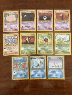 Pokemon TCG Neo Destiny Vintage Lot 11 Cards 2002 English Non Holo - Image 1
