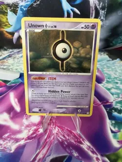 Unown I 37/123 Non-Holo Rare Mysterious Treasures 2007 Pokemon Card - Image 1