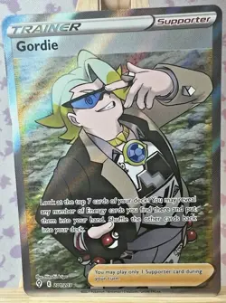 Gordie 201/203 Evolving Skies NM Full Art Ultra Rare Pokemon Card - Image 1