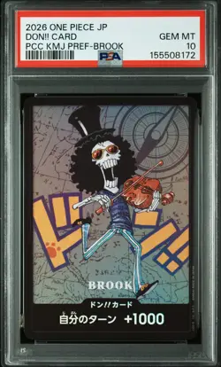 PSA 10 Brook DON!! Card Promo One Piece Japanese Kumamoto Prefecture - Image 1
