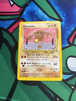 Pokemon Hitmonlee Neo Destiny 42/105 Uncommon Regular 60HP TCG Card English VLP - Image 1