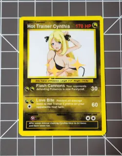 Custom Fanmade Cynthia V2 Pokemon Card - Image 1