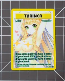 Custom Fanmade Lillie V3 Pokemon Card - Image 1