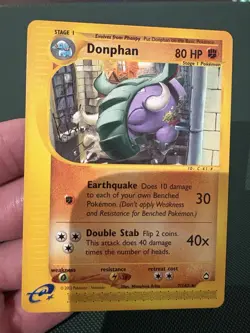 Pokemon TCG Donphan Aquapolis 7/147 Regular Card - Image 1