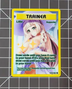 Custom Fanmade Lillie V1 Pokemon Card - Image 1