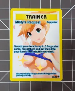 Custom Fanmade Misty V1 Pokemon Card - Image 1