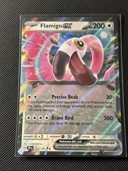 Flamingo Ex 160/191 Double Rare Holo Pokemon TCG Surging Sparks Card NM - Image 1