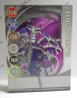 Bakugan Card - Gloomy Gate - Silver Gate Card - BA528 - 1/48n - 2008 - Image 1