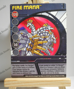 Bakugan Card - Fire Mana - Blue Ability Card - BA663 - 33/48q - 2009 - Image 1
