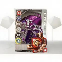 Bakugan:New Vestroia | Gloomy Gate 🥈Silver Gate Card |Serial#90917JF | 1/48n - Image 1
