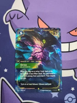 League of Legends Ornn Blacksmith 058/221 Holo Champion Unit Card - Image 1