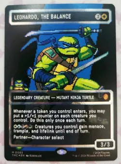 Leonardo, the Balance M0083) (Borderless) (Surge Foil) Commander: Teenage Mutant - Image 1
