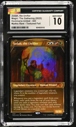 JODAH, THE UNIFIER Textured Foil Showcase Dominaria United Mythic CGC 10 MTG - Image 1