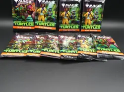 Magic The Gathering Teenage Mutant Ninja Turtles Booster Pack Lot of 10 - Image 2