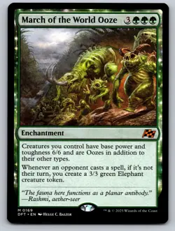 March of the World Ooze 169 Mythic Aetherdrift Magic: The Gathering Near Mint - Image 1