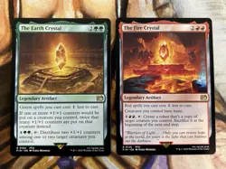 The Earth & Fire Crystal Final (Regular) Rare MTG Final Fantasy - Pack Fresh NM - Image 1