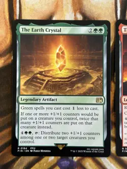 The Earth & Fire Crystal Final (Regular) Rare MTG Final Fantasy - Pack Fresh NM - Image 2