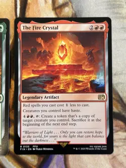 The Earth & Fire Crystal Final (Regular) Rare MTG Final Fantasy - Pack Fresh NM - Image 3