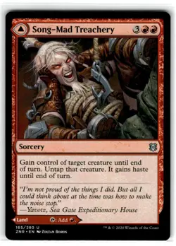 MTG Magic The Gathering Song-Mad Treachery Uncommon Lightly Played - Image 1