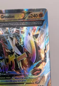 Pokemon Mega Primal Groudon EX OMEGA 86/160 Holo Ultra Rare XY Primal Clash - Image 3