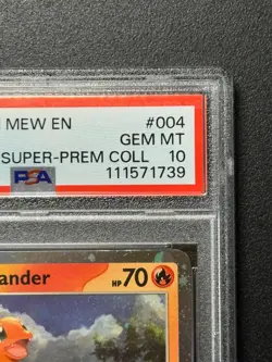 Pokemon Charmander 004/165 Super Premium Collection Cosmos Holo Promo PSA 10 - Image 2