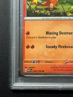 Pokemon Charmander 004/165 Super Premium Collection Cosmos Holo Promo PSA 10 - Image 4