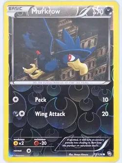 Murkrow 72/124 Pokemon - Reverse Holo Black and White Dragons Exalted MP - Image 1
