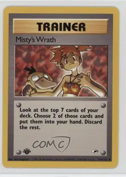Misty's Wrath 1st Ed. Pokemon Gym Heroes #114 2000 - Image 1