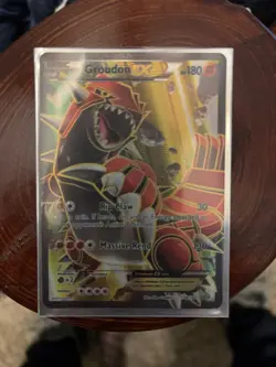 Pokemon TCG Groudon EX XY Primal Clash Full Art Holo Ultra Rare 180 HP 150/160 - Image 1