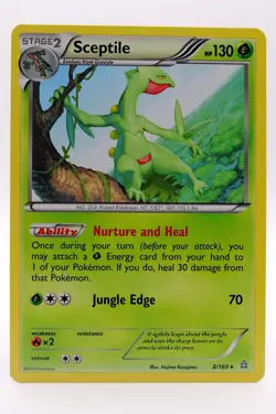 Pokemon - Sceptile - Primal Clash 8/160 - Rare - NM - Image 1