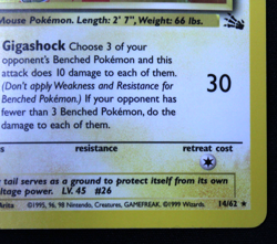 Pokemon Raichu 14/62 Fossil 1st Edition Holo Rare - Image 3