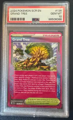 GRAND TREE #136 PSA 10 2024 POKEMON SCR EN-STELLAR CROWN - Image 1