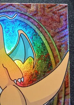 Topps Pokemon First Movie Rainbow Holo Foil E12 Dragonite First Print Blue Logo - Image 4