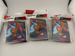 3x Lot Pokemon Phantasmal Flames Mini Portfolio Binder 1 Booster Pack - Image 2
